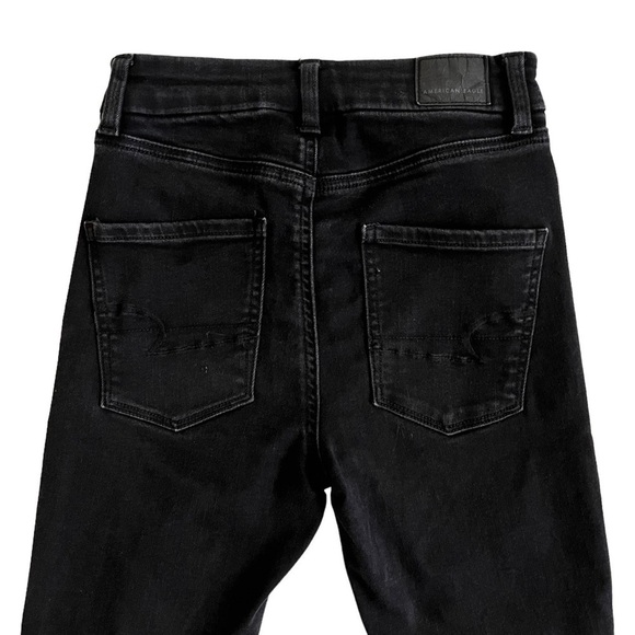 AE Ne(x)t Level Stretch Curvy High Waisted Distressed Jegging 0 Short - Picture 14 of 17